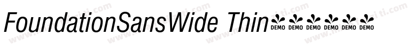 FoundationSansWide Thin字体转换